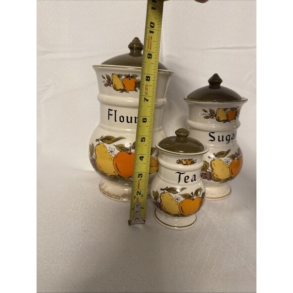 Vintage 1950’s Fruit festival canisters Webb Japan - Picture 3 of 16